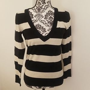 Black and white sweater